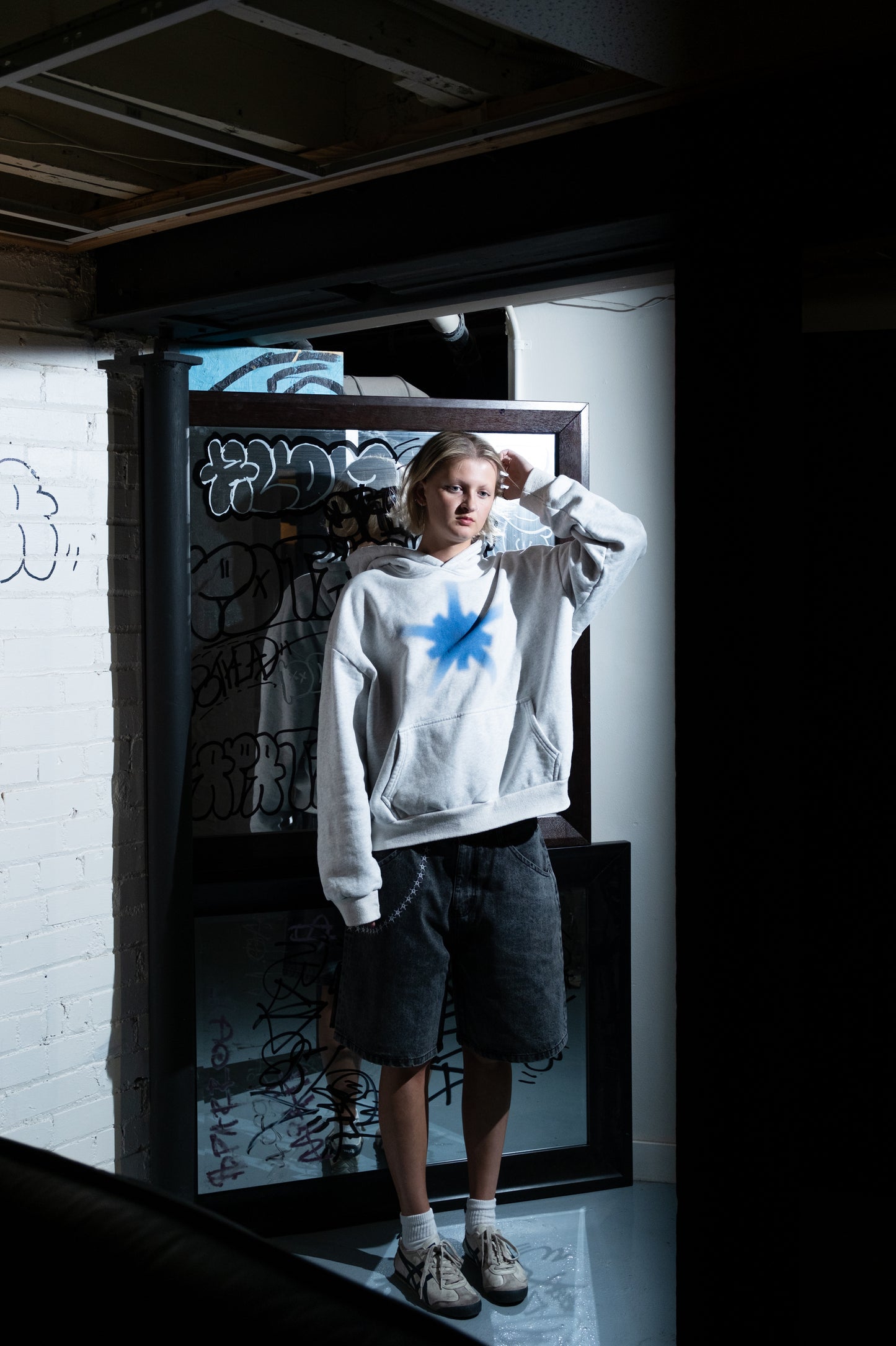 Blue Logo Hoodie