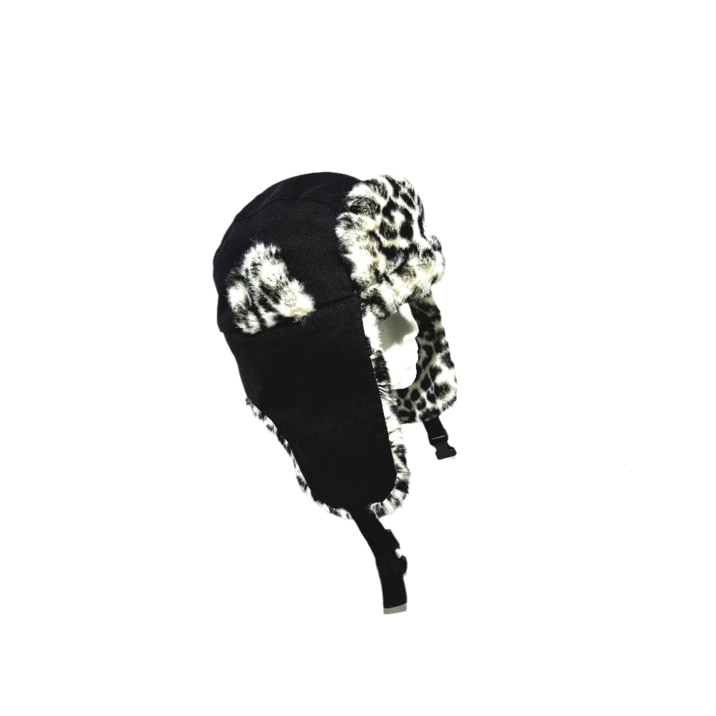 SNOW LEOPARD TRAPPER HAT