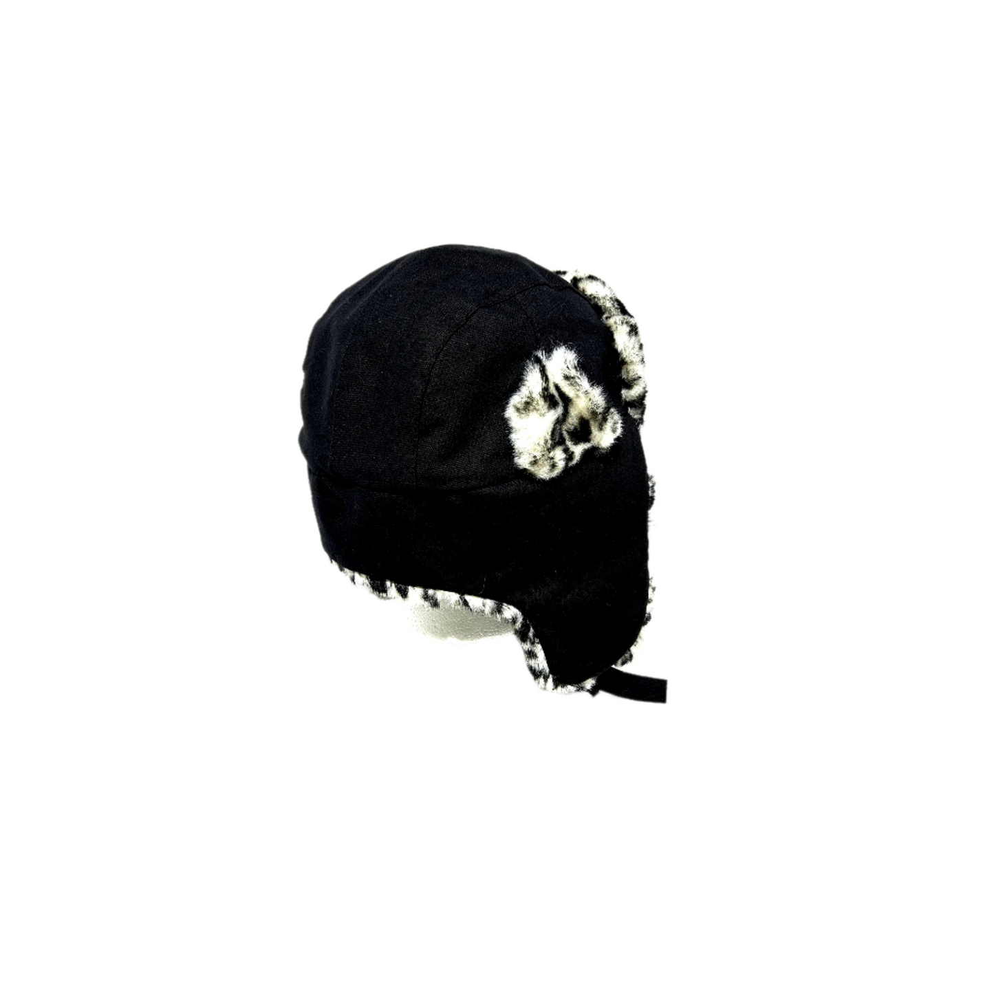 SNOW LEOPARD TRAPPER HAT